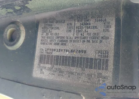 1994 Ford F150 z USA, uszkodzony, nr VIN 1FTDF15Y7RLB47898